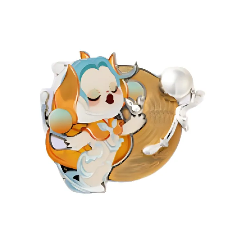 POP MART Skullpanda Sound Collection Refrigerator Magnets Blind Box Products Single Mystery Box/Full Box 12 Pcs-10