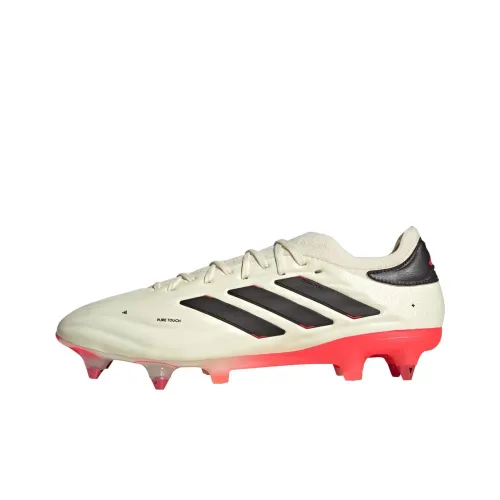 Adidas COPA PURE 2 SG Metal Long Studs Anti Slip And Wear Resistant Lightweight Soccer Shoes Unisex White Red