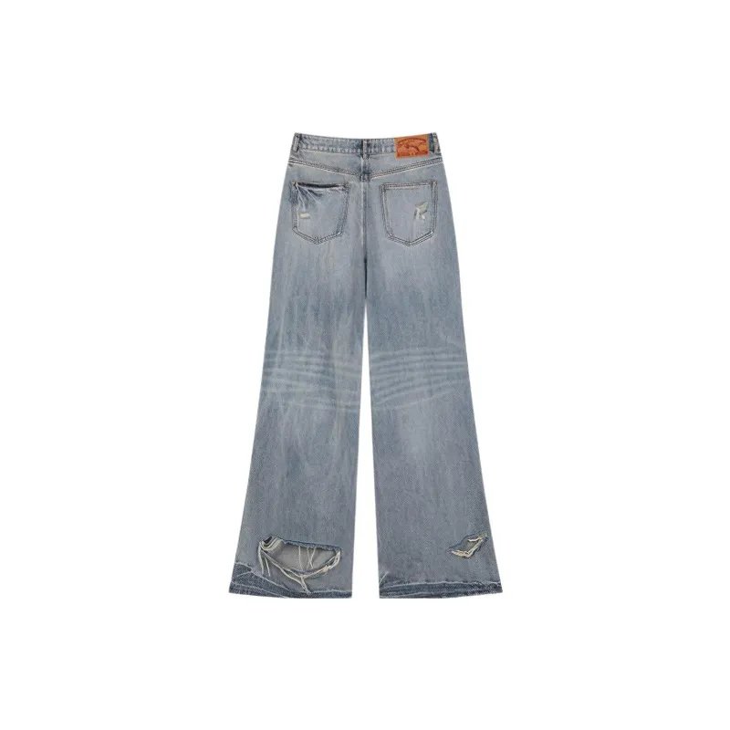 UOOYAA Jeans Women's Denim Blue-1