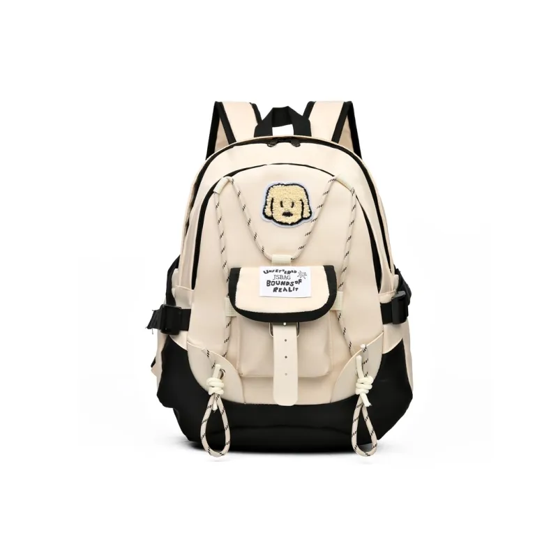 SUPERCUTE Nylon Fabric Backpack Women's Pink/White/Green/Blue-5
