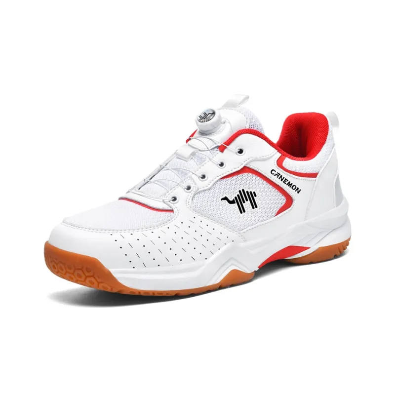 Pilot the camel Badminton Shoes Unisex Low Top White/Gray/Blue/Red-2