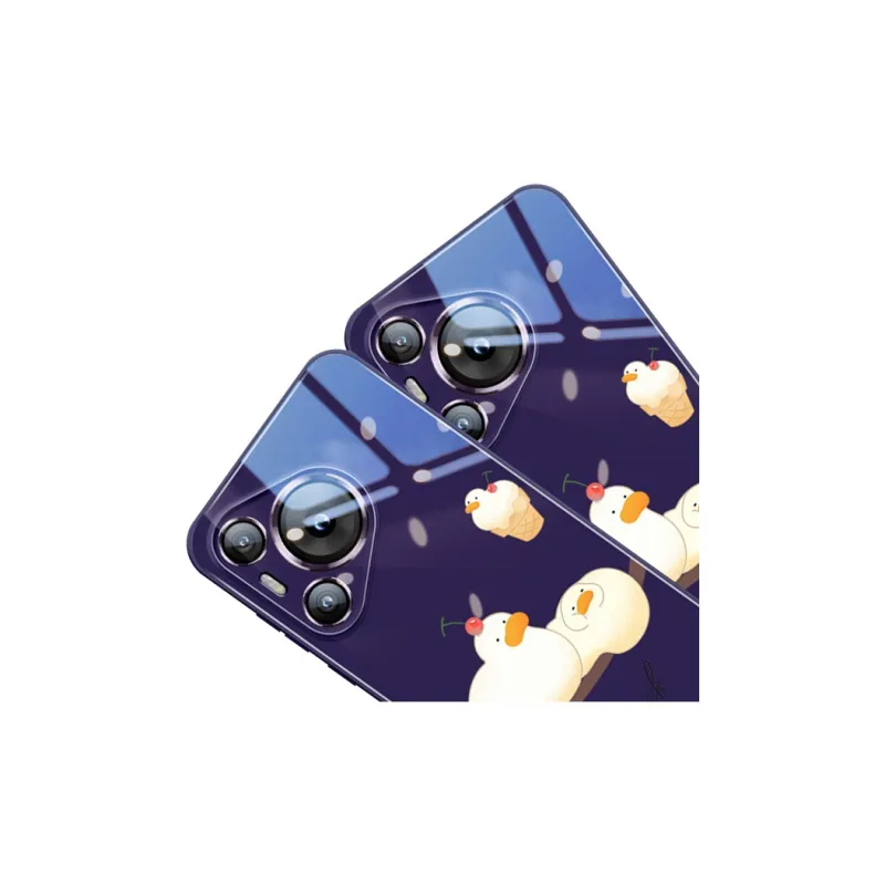 Sen Dog Glass Material Cute Creative High End Phone Cases Compatible With HUAWEI Pura70/70Pro/70Pro+/70ULTRA-25