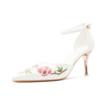 YAFEI XUANYU Strap Sandals 7cm Women's White