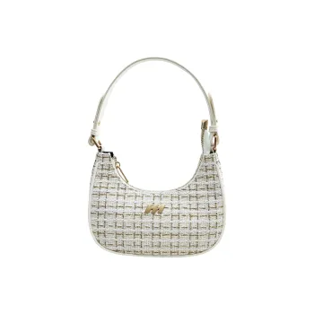 MQ Denim Crescent Moon Bag Shoulder Bag Small Size Women's Multicolor