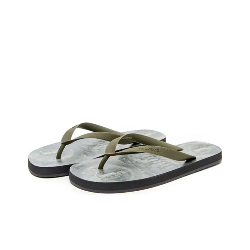 Givenchy Slip Resistant Flip Flops Men's Army Green-0