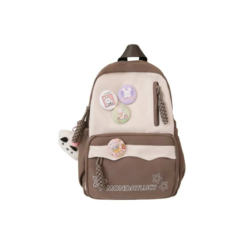 NX DOUGHNUT Nylon Backpack Unisex Pink Blue Purple Black Brown Green-16