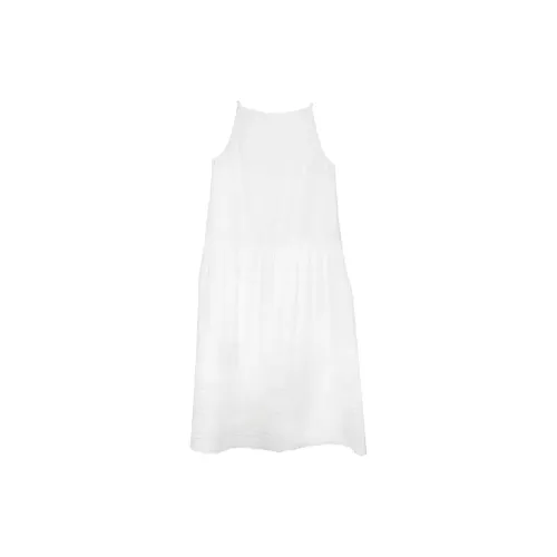 SUPERSCAPE Sleeveless Dresses Women's Camellia White