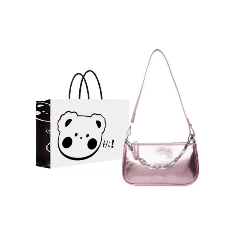 NX DOUGHNUT PU Handbag, Shoulder Bag Women's Silver, Dazzling Color, Silver, Black, Pink, Gold-13