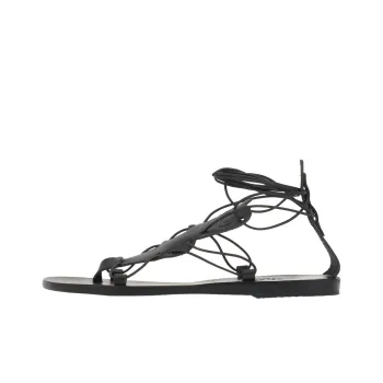ANCIENT GREEK SANDALS Circe Roman Sandals Women's Black