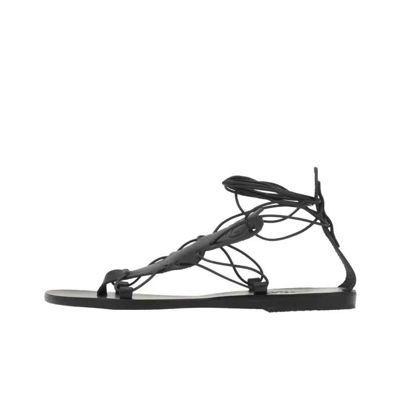 ANCIENT GREEK SANDALS Circe Roman Sandals Women's Black-0