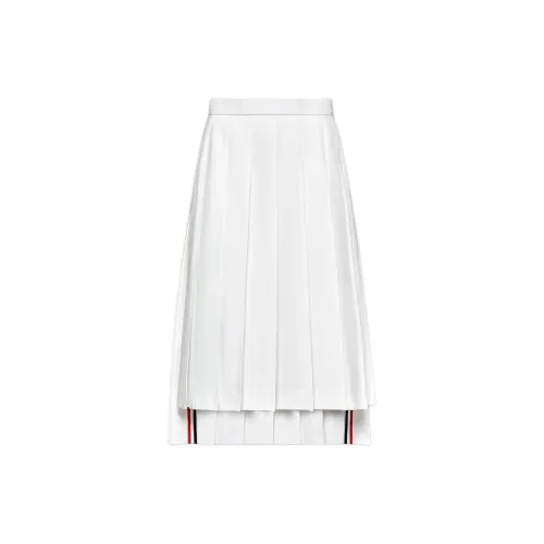 THOM BROWNE SS24 Summer Series Casual Long Skirts Women's White