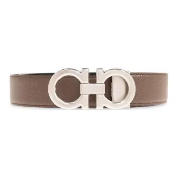 Ferragamo Logo Plaque Reversible Buckle Belt