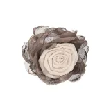 Elegant Beige Coffee Claw Clip, 1 Pc