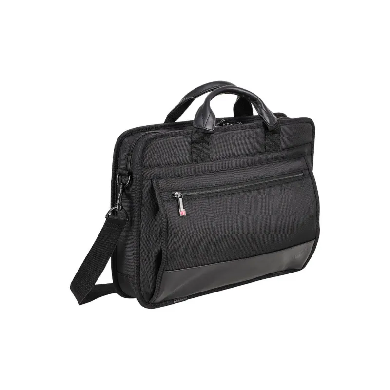 Lenovo Nylon, Polyamide Portable Briefcase, One Shoulder Crossbody Laptop Bag Regular Unisex Black-2