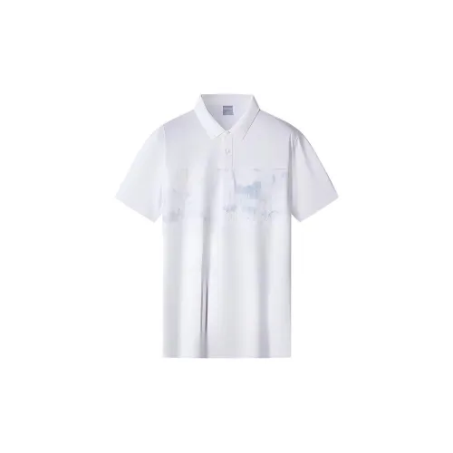 Cabbeen Polo Shirts Men Bleached White 02