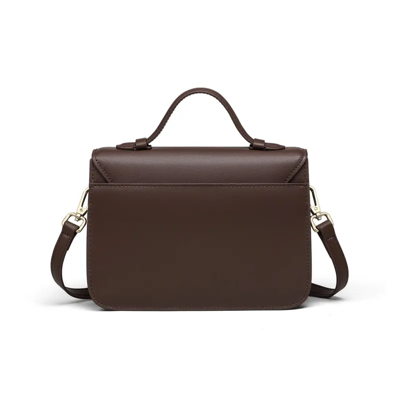 MILLIE'S Cow Leather Synthetic Leather Crossbody Handbags Regular Women's Vintage Brown-7