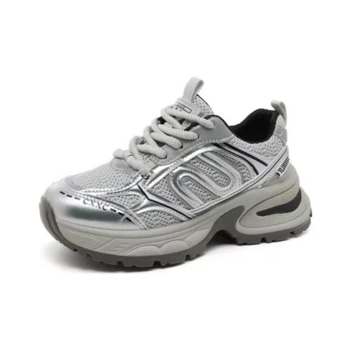 LXVB Slip-Resistant Breathable Low-Top Chunky Sneakers Women's