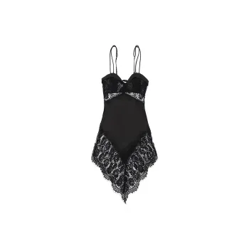 Flowers In Water Nightgown Women's Black