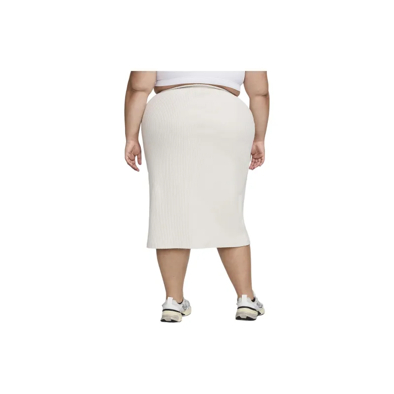 Nike Sportswear Chill Rib Women's Slim Midi Skirt Plus Size-1