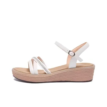 CAMEL One Strap Sandals Women's Ecru