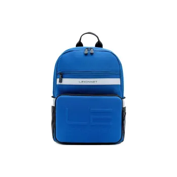 LEXON Polyester Backpack Regular Men's Blue/Orange