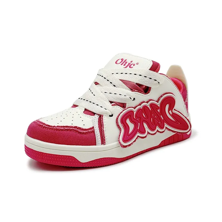 OHJC Denim Collection Slip-Resistant Cushioning Wear-Resistant Lightweight Low-Top Skateboard Shoes Unisex-13