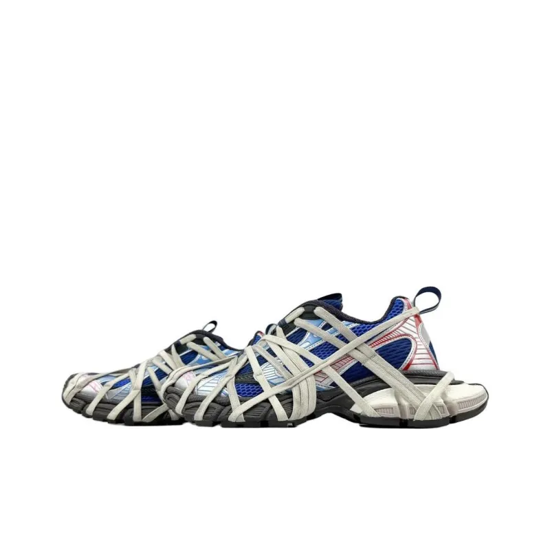 Balenciaga 3XL Tess S.Gomma Low Top Casual Shoes Unisex Blue-2