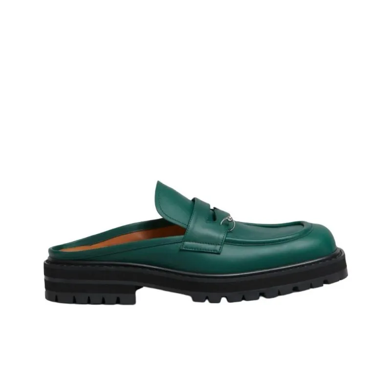 MARNI Wrap-toe Slippers Men's Green-1
