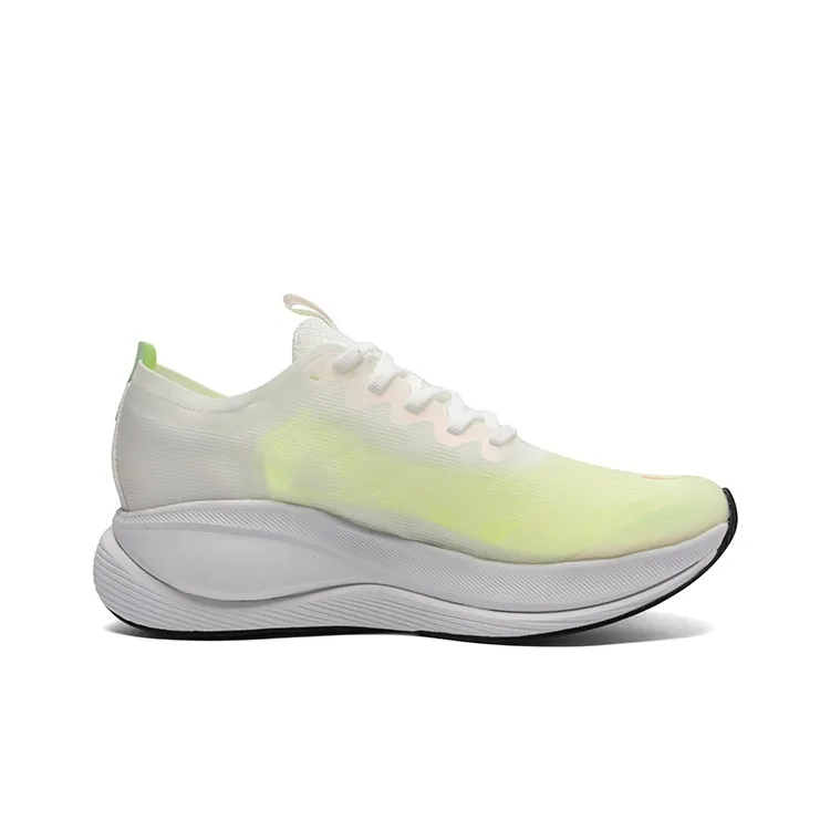 LPMX Cushioning Breathable Low-Top Sprint Running Shoes Unisex White Magnolia Orange/Olympic Edition-1