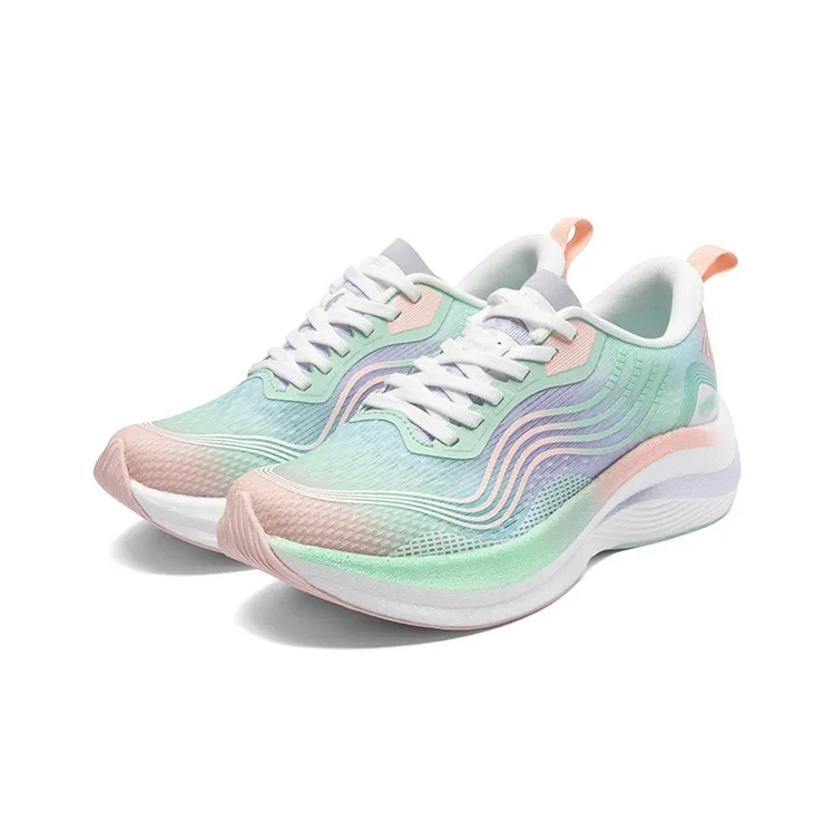 LPMX Running Shoes Women's Low Top Candy Pink Camouflage-2