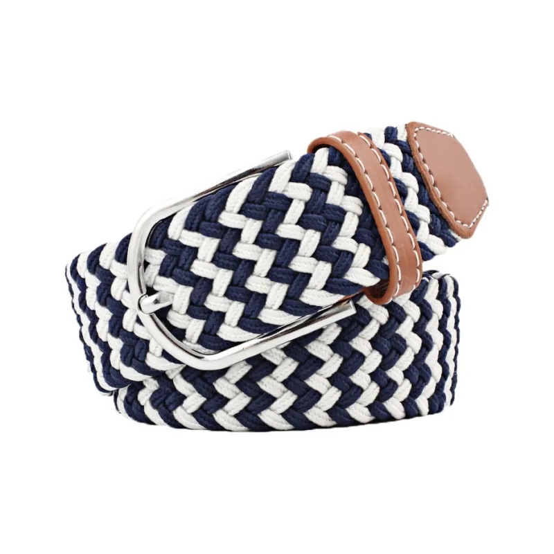 Mulinsen Canvas Elastic Casual Stretch Pin Buckle Woven Belt Unisex-15