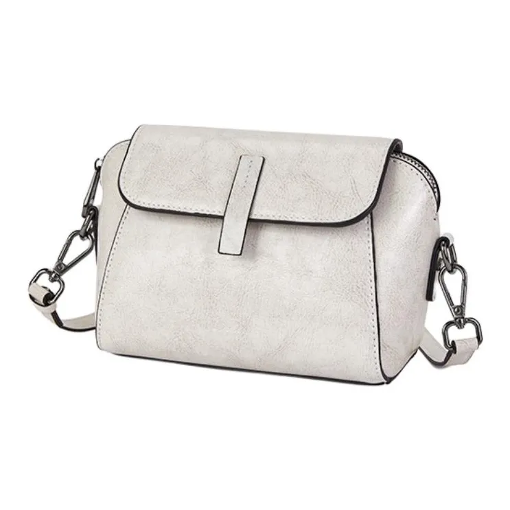 ST&SAT Cow Leather Crossbody Bag Shoulder Bag Small Size Women's Elegant White/Coffee/Elegant Black-1