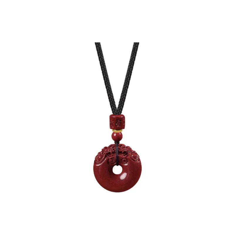 Kai Zhen Reconstructed Cinnabar Necklaces Unisex-0