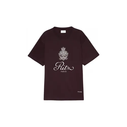 FRAME T-Shirts Men Burgundy