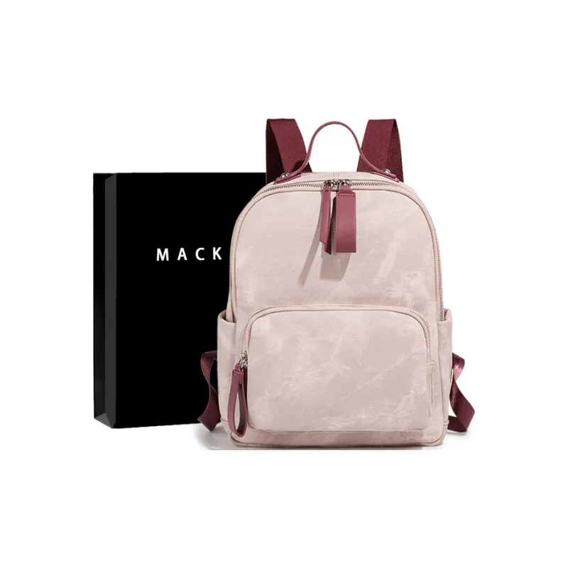 MACKJANICE Polyurethane Synthetic Leather Backpack Regular Women's Lilac & Pink-0