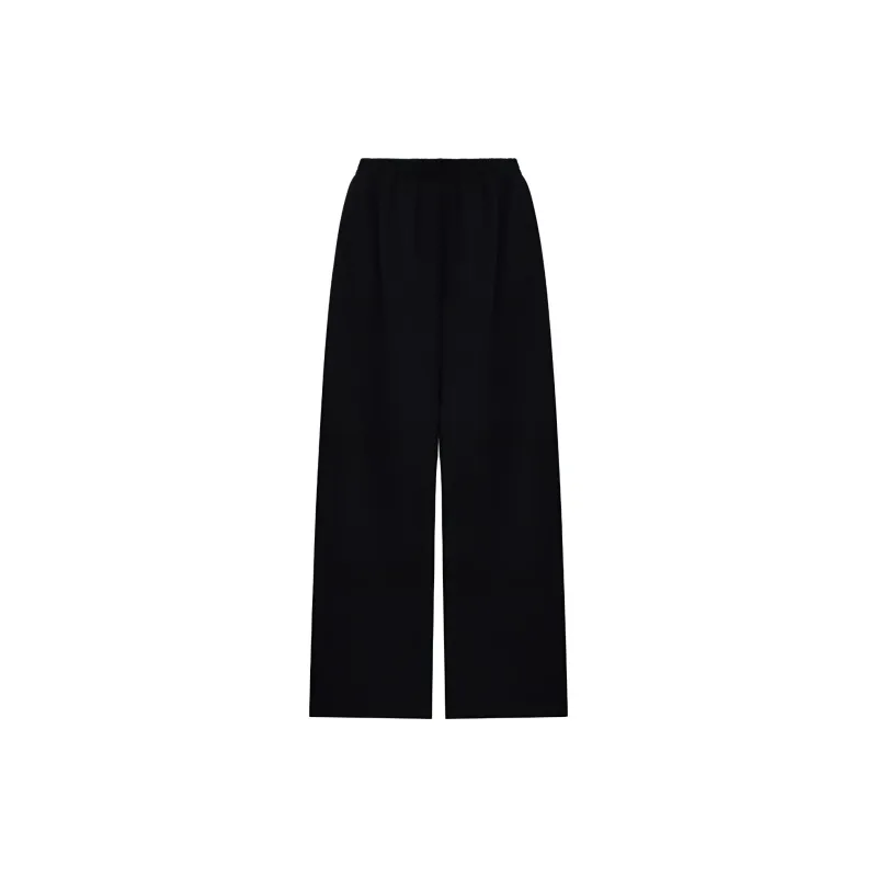 WE11DONE SS24 Knitted Sports Pants Unisex Black-1