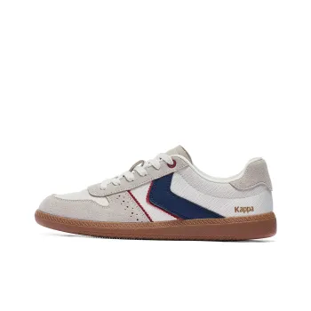 Kappa Back to Back Anti Slip Wear Resistant Low Top Skateboard Shoes Unisex White Blue