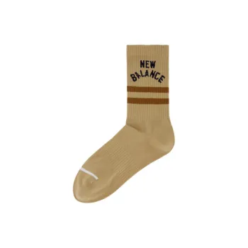 New Balance Mid Calf Socks Unisex 1 Pack Brown