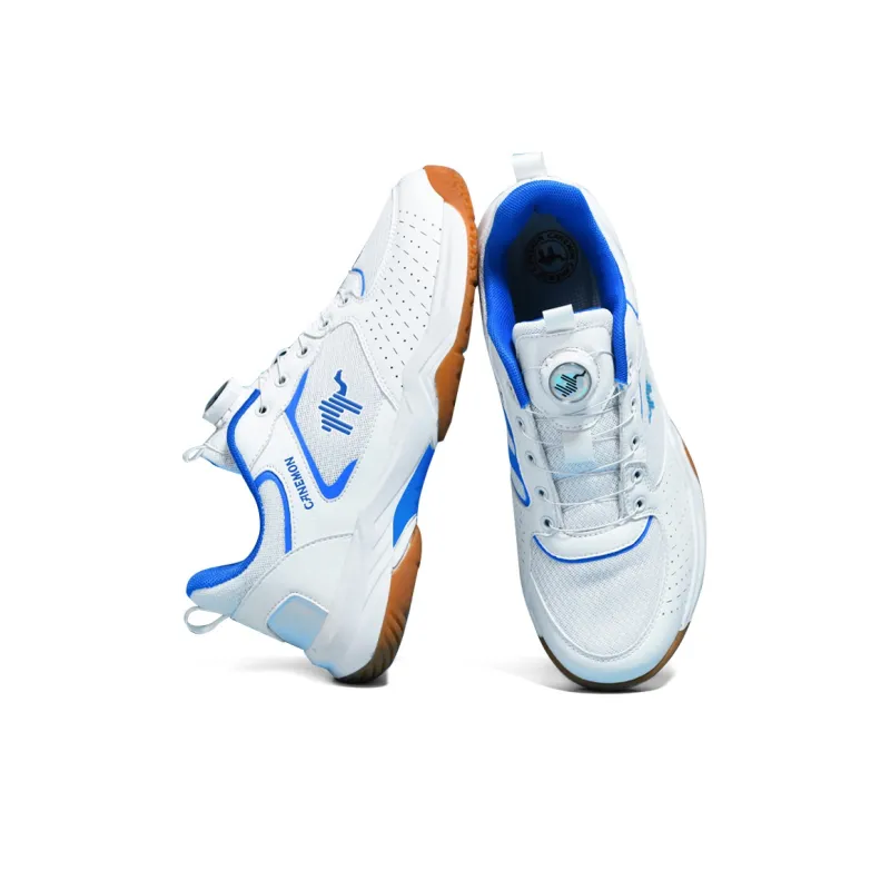 Pilot the camel Badminton Shoes Unisex Low Top White/Gray/Blue/Red-7