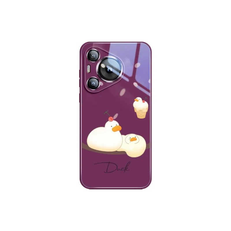Sen Dog Glass Material Cute Creative High End Phone Cases Compatible With HUAWEI Pura70/70Pro/70Pro+/70ULTRA-15