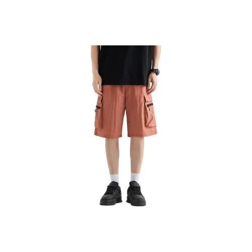 361° Life Collection Cargo Shorts Men Sweet Coral Color