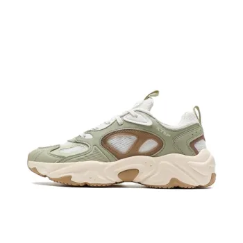 XTEP Star Trail SE Abrasion Resistant Low Top Casual Shoes Women's Green White Brown