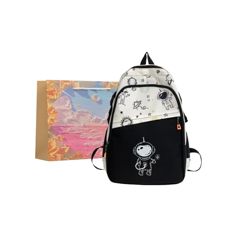 BRINCH Nylon Fabric Backpack Unisex-5