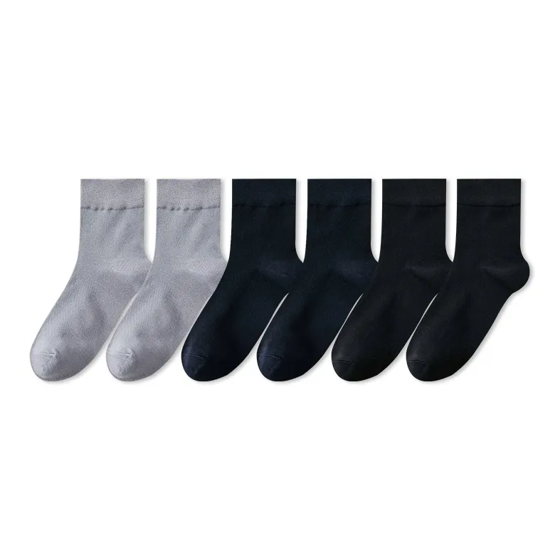 H YXIANG Mid Calf Socks Men's 6 Pack-4
