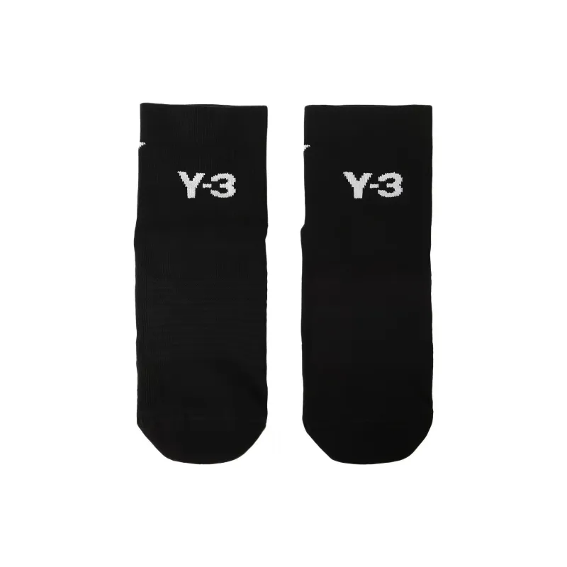 Yohji Yamamoto Mid-Calf Socks Unisex 1 Pack Black-1