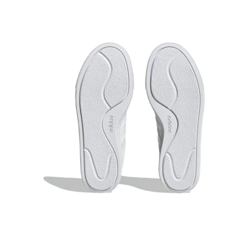 Adidas Court PLATFORM Anti Slip Wear Resistant Low Top Skateboard Shoes Women's White-4