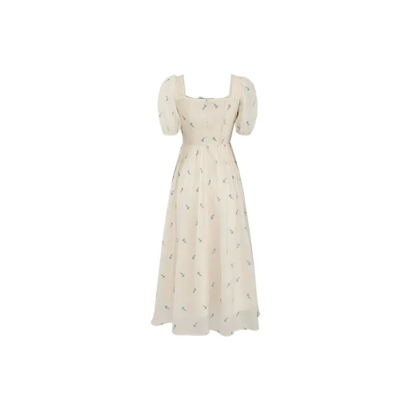 JOSR Short Sleeved Dresses Women's White-1