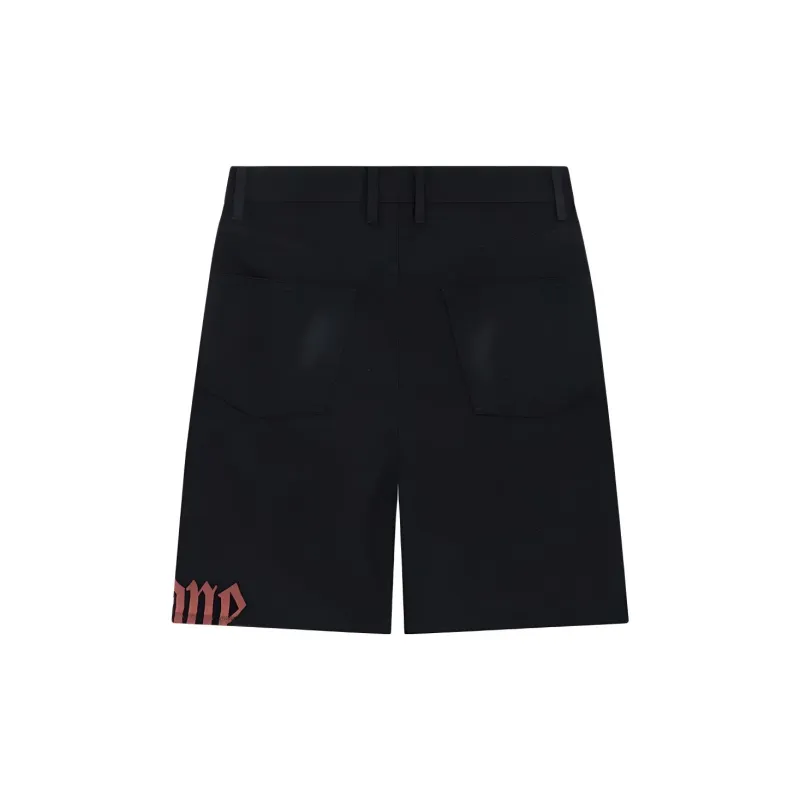 WE11DONE Logo print Bermuda Shorts-1