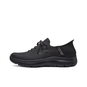 Skechers Sport Anti Slip Wear Resistant Low Top Casual Running Shoes Men's Black