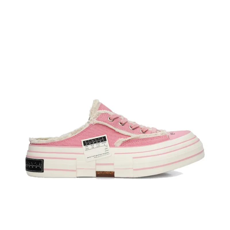 VESSEL G.O.P.Slip On Pink Low Top Skateboard Shoes Unisex Light Pink Color Changing-1